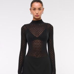 Abercrombie Elegant Black Long Sleeve Dress